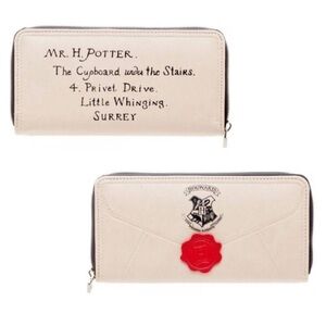 HARRY POTTER Hogwarts Letter Zip Around Wallet Faux Leather
